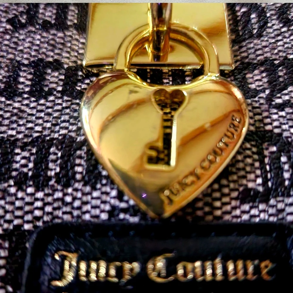 Juicy Couture Gothic Under Lock & Key Wallet Zip Around